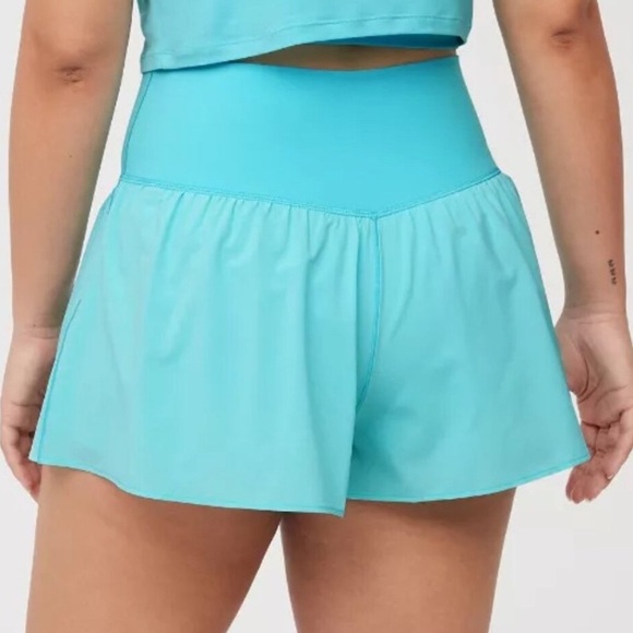 Aerie OFFLINE Real Me Crossover Flowy Women's Blue Shorts Size XS - Picture 8 of 8